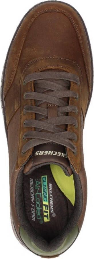 Skechers Evenston-Fanton Heren Veterschoenen Dark Brown