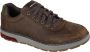Skechers Evenston-Fanton Heren Veterschoenen Dark Brown - Thumbnail 8