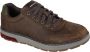 Skechers Evenston-Fanton Heren Veterschoenen Dark Brown - Thumbnail 6