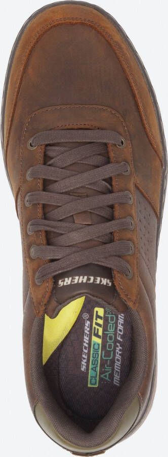 Skechers Evenston-Fanton Heren Veterschoenen Dark Brown