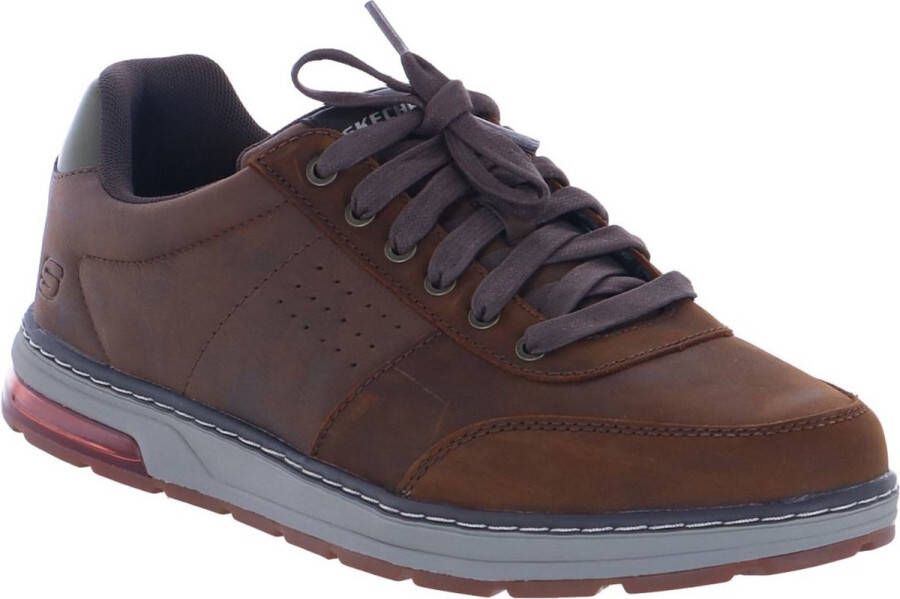 Skechers Evenston-Fanton Heren Veterschoenen Dark Brown