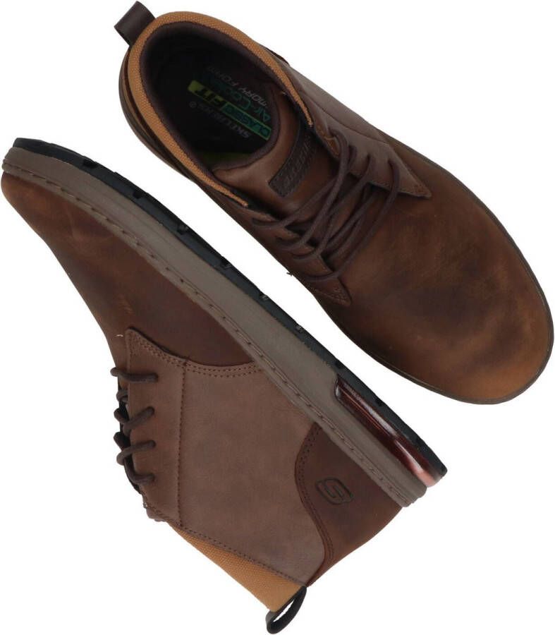 Skechers Bruine herenschoenen met veters en Aircooled Memoryfoam Bruin Heren - Foto 7