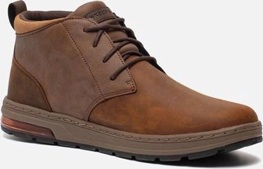 Skechers Bruine herenschoenen met veters en Aircooled Memoryfoam Bruin Heren - Foto 8