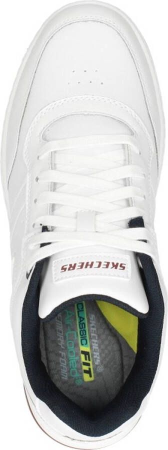 Skechers Evenston Sneakers Wit Textiel Heren