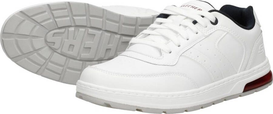 Skechers Evenston Sneakers Wit Textiel Heren