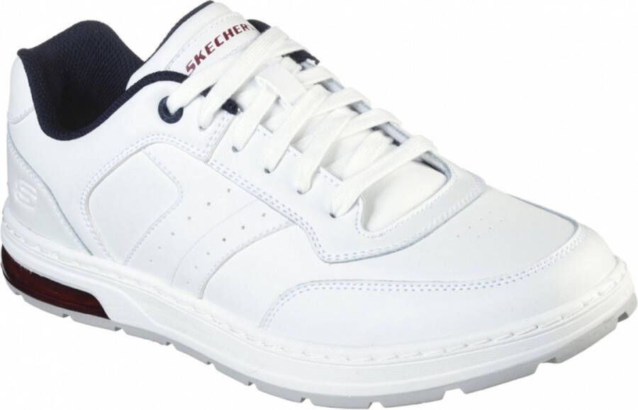 Skechers Evenston Sneakers Wit Textiel Heren