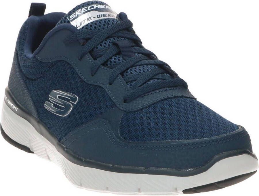 Skechers Herensneakers voor sportief wandelen Flex Appeal blauw
