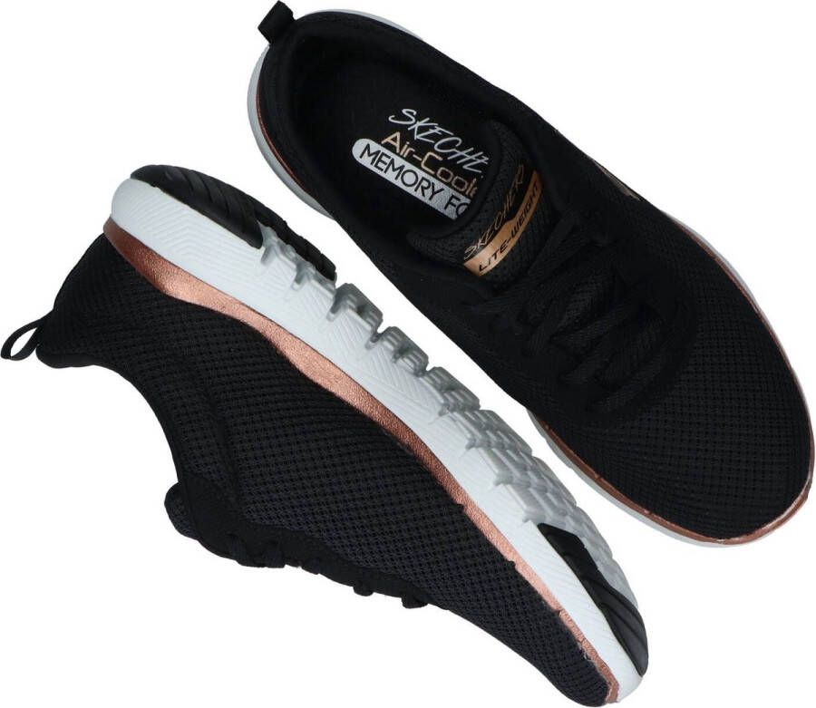 Skechers Flex Appeal 3.0-First Insight Dames Sneakers Black Rose Gold