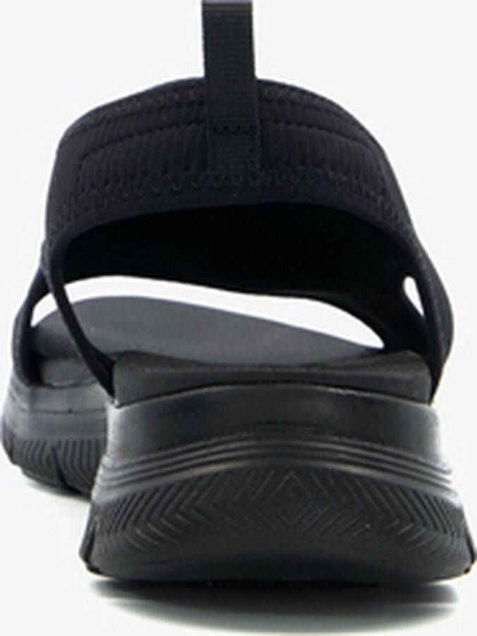 Skechers Flex Appeal 4.0 Moon Lines sandalen Zwart