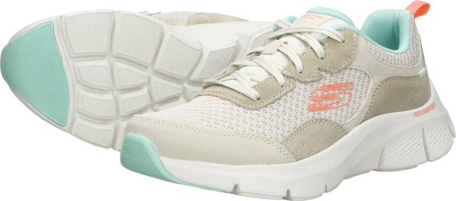 Skechers Flex Comfort Sneakers Laag gebroken wit