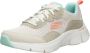 Skechers Flex Comfort Sneaker Upgrade Grijs Beige Dames - Thumbnail 9