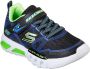 Skechers Flex-Glow Jongens Sneakers Black Blue Lime - Thumbnail 150