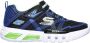 Skechers Flex-Glow Jongens Sneakers Black Blue Lime - Thumbnail 154