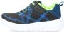Skechers Flex-Glow Jongens Sneakers Black Blue Lime - Thumbnail 155