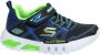 Skechers Flex-Glow Jongens Sneakers Black Blue Lime - Thumbnail 147