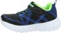 Skechers Flex-Glow Jongens Sneakers Black Blue Lime - Thumbnail 129