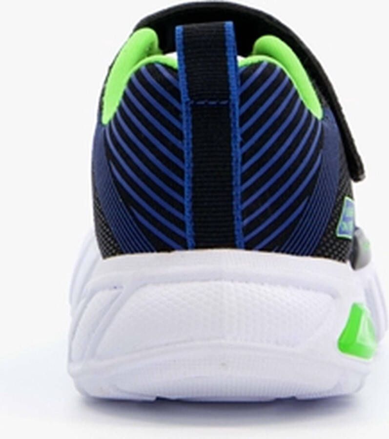 Skechers Flex-Glow Jongens Sneakers Black Blue Lime