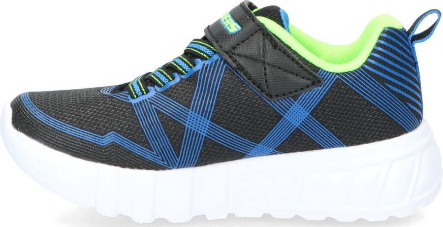 Skechers Flex-Glow Jongens Sneakers Black Blue Lime