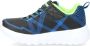 Skechers Flex-Glow Jongens Sneakers Black Blue Lime - Thumbnail 25