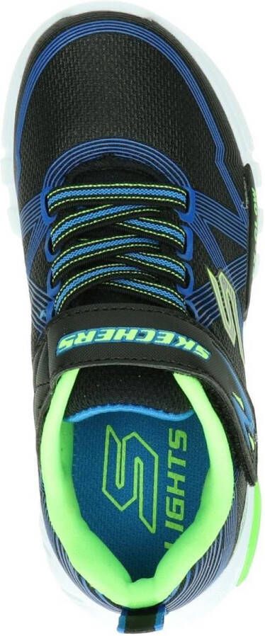 Skechers Flex-Glow Jongens Sneakers Black Blue Lime
