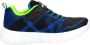 Skechers Flex-Glow Jongens Sneakers Black Blue Lime - Thumbnail 31