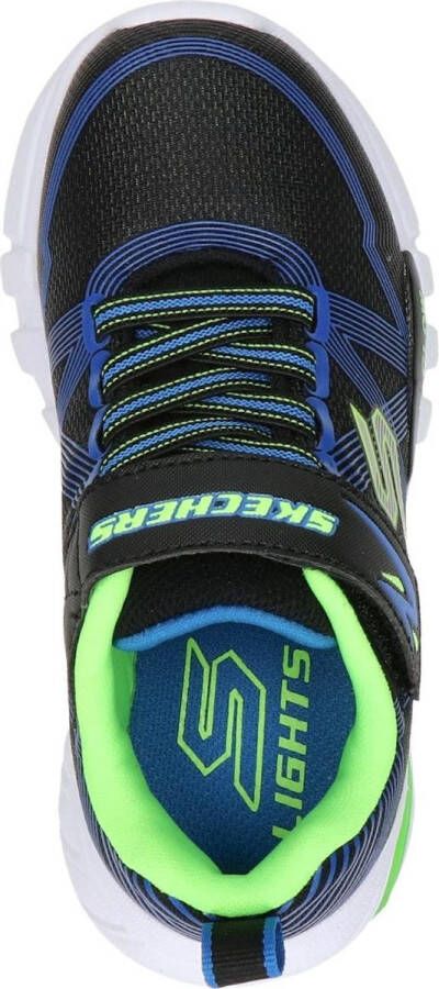 Skechers Flex-Glow Jongens Sneakers Black Blue Lime