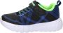 Skechers Flex-Glow Jongens Sneakers Black Blue Lime - Thumbnail 40