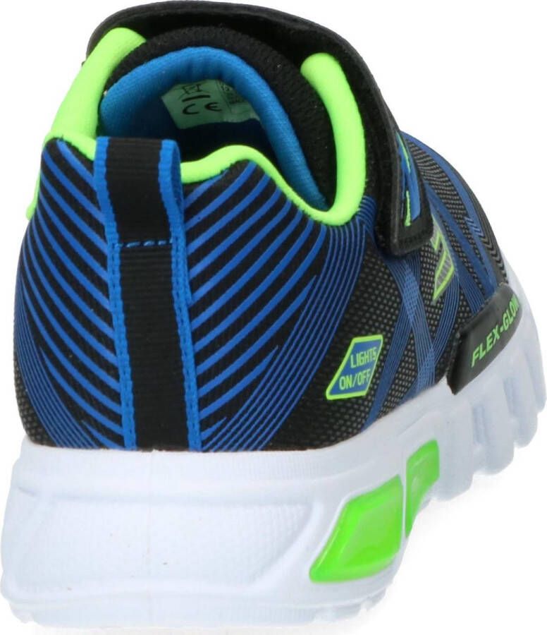 Skechers Flex-Glow Jongens Sneakers Black Blue Lime