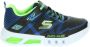 Skechers Flex-Glow Jongens Sneakers Black Blue Lime - Thumbnail 44
