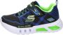 Skechers Flex-Glow Jongens Sneakers Black Blue Lime - Thumbnail 45