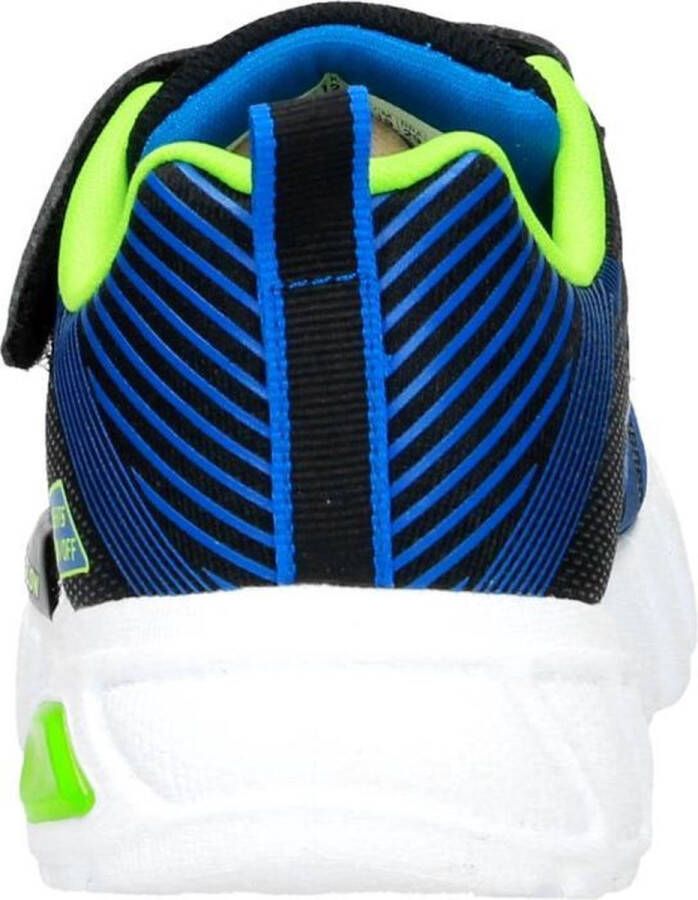 Skechers Flex-Glow Jongens Sneakers Black Blue Lime
