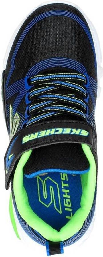Skechers Flex-Glow Jongens Sneakers Black Blue Lime
