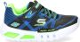 Skechers Flex-Glow Jongens Sneakers Black Blue Lime - Thumbnail 51