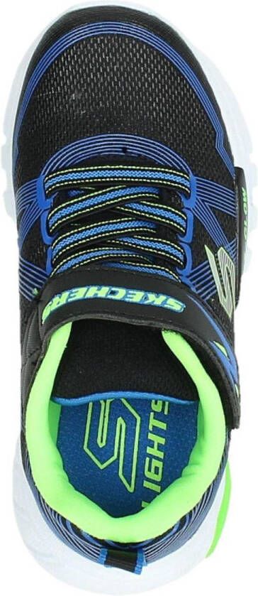 Skechers Flex-Glow Jongens Sneakers Black Blue Lime