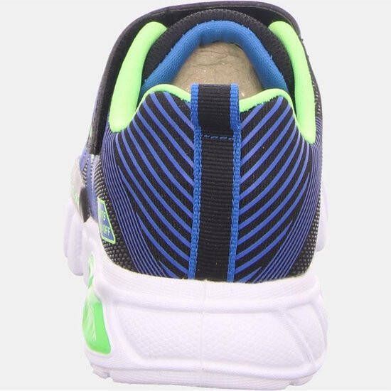 Skechers Flex-Glow Jongens Sneakers Black Blue Lime