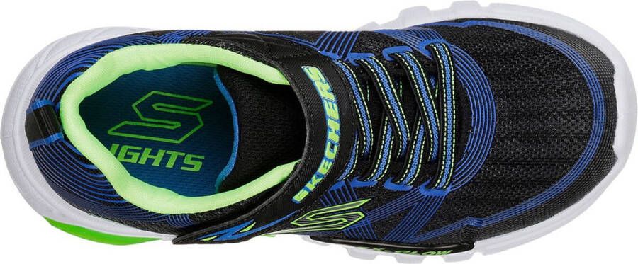 Skechers Flex-Glow Jongens Sneakers Black Blue Lime