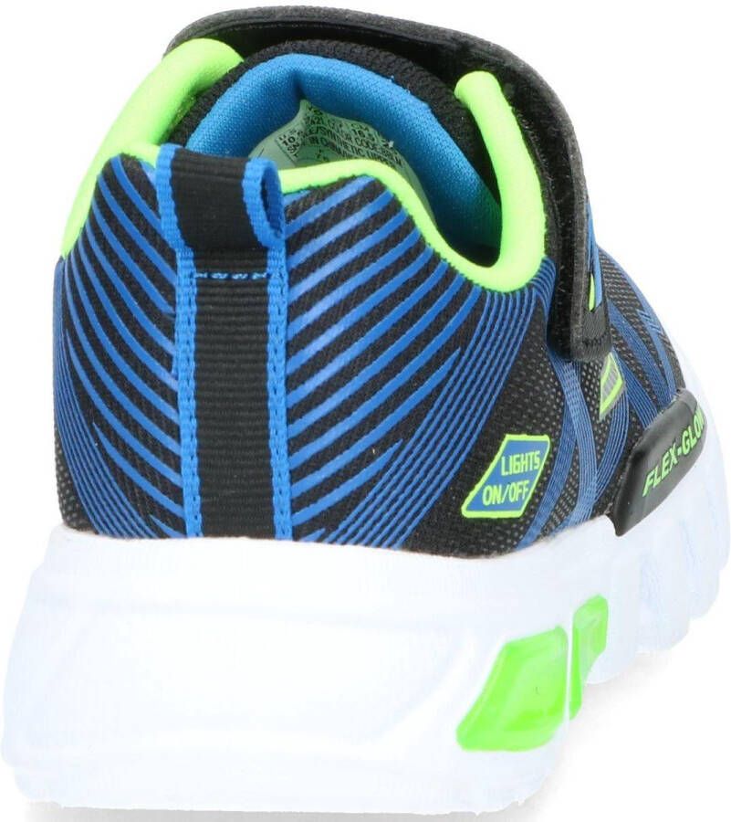 Skechers Flex-Glow Jongens Sneakers Black Blue Lime