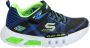 Skechers Flex-Glow Jongens Sneakers Black Blue Lime - Thumbnail 69