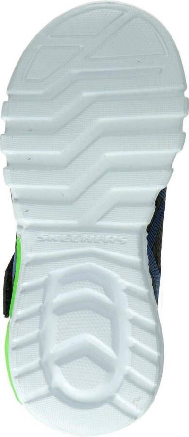 Skechers Flex-Glow Jongens Sneakers Black Blue Lime