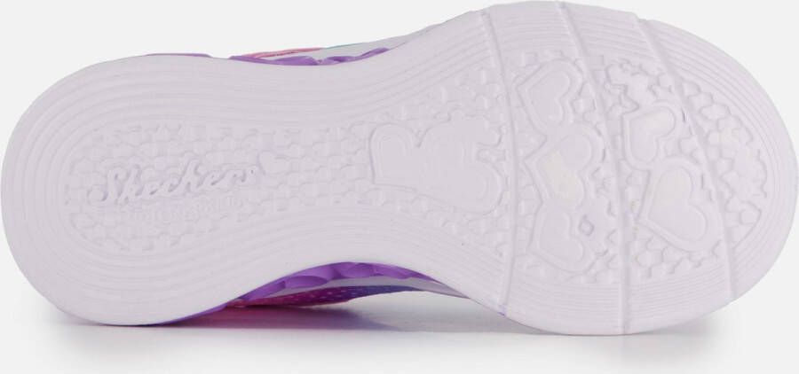 Skechers Flutter Heart Lights-Simply L Meisjes Sneakers Pink Multi