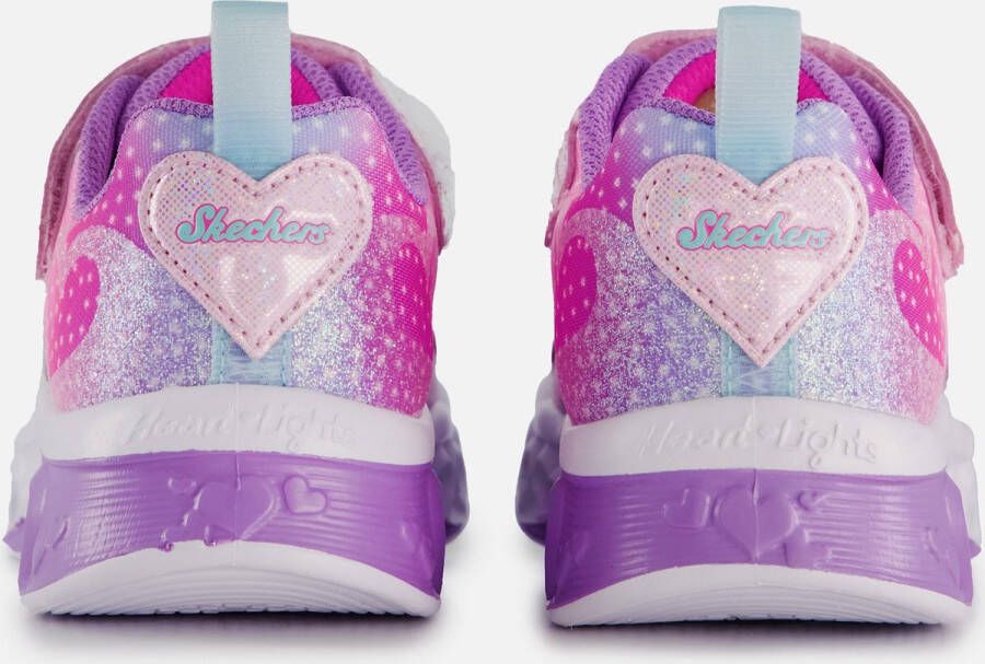 Skechers Flutter Heart Lights-Simply L Meisjes Sneakers Pink Multi - Foto 5