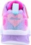 Skechers Flutter Heart Lights-Simply L Meisjes Sneakers Pink Multi - Thumbnail 7