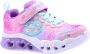 Skechers Flutter Heart Lights-Simply L Meisjes Sneakers Pink Multi - Thumbnail 10