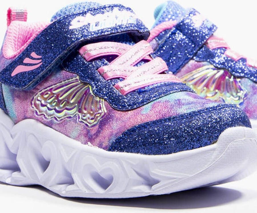 Skechers sneakers met lichtjes blauw roze - Foto 9