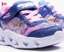 Skechers sneakers met lichtjes blauw roze - Thumbnail 9