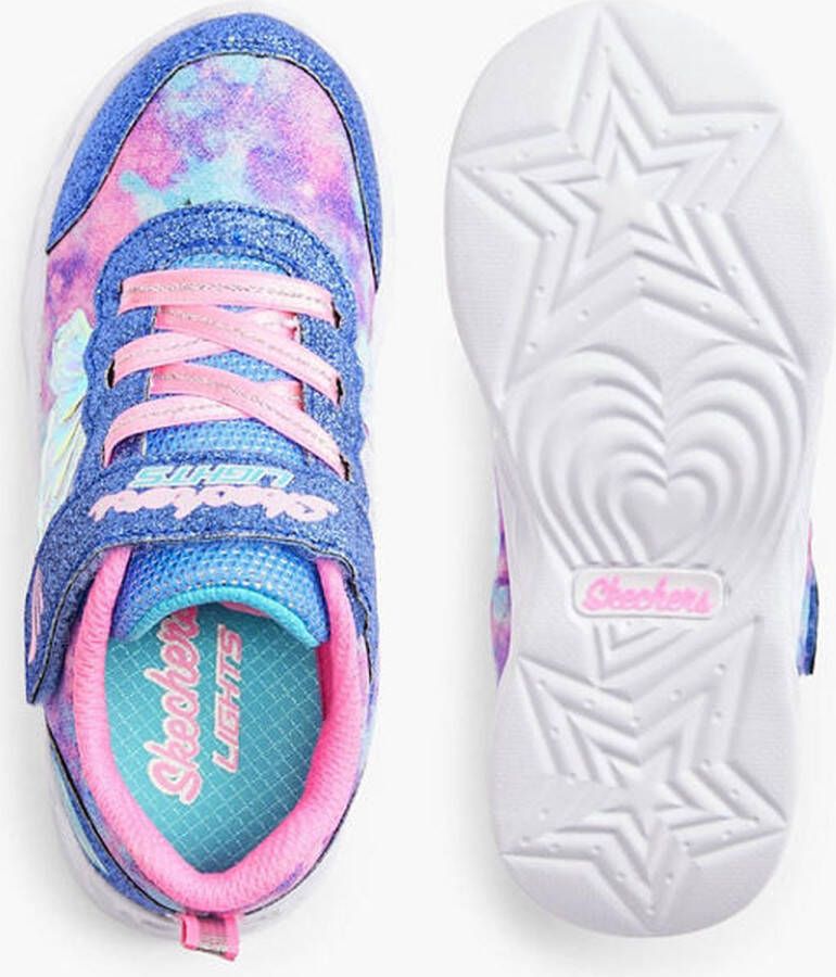 Skechers sneakers met lichtjes blauw roze - Foto 8