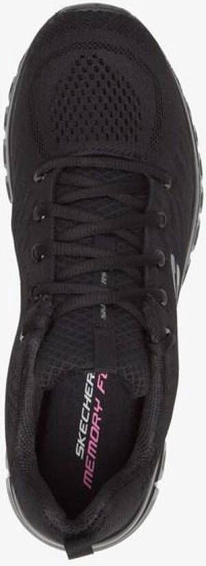 Skechers Get Connected dames sneakers Zwart Extra comfort Memory Foam