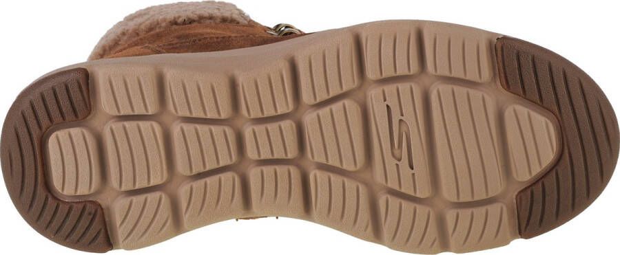 Skechers Glacial Ultra Woodlands 16677-BRN Vrouwen Bruin Laarzen Laarsjes