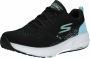 Skechers Go Run Ride 8 Hyper 15224-BKTQ Vrouwen Zwart hardloopschoenen - Thumbnail 4