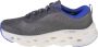 Skechers Go Run Swirl Tech 128791-GRY Vrouwen Grijs Hardloopschoenen - Thumbnail 2